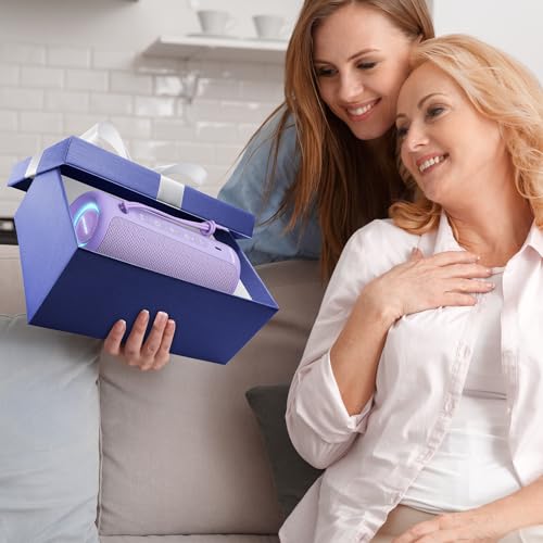 Image of Boompro Bluetooth Speaker 36W Stereo Sound Bass Girl Woman Present - Purple