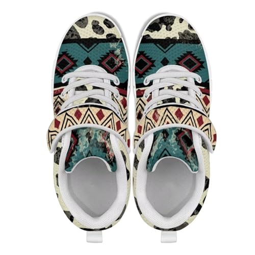 Black Print Kids Sneakers Boys Athletic Running Shoes Single Buckle Girls Running Tennis Mesh Shoes3