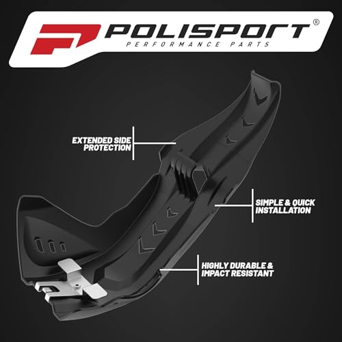 Polisport 8471700001 - Paracoppa Fortress Realizzata In Plastica Leggera Altamente Durevole E Resistente Compatibile Con Le Moto Ktm, Husqvarna A Colori Nero - 4