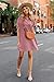 Zeagoo Womens Button Down Shirts Dress with Pockets Fashion Loose Fit Short Sleeve T-Shirt Dress Pink XL