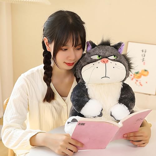 Image of Storescent Cute Angry Cat Plush Cartoon Kawaii Cat Plush Cat Stuffed Animal Birthday Gift for Girls & Boys 35cm