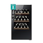 Hisense MWC4894GF - Cantina Vino 30 bottiglie, Monotemperatura, Vetri Anti UV, Ripiani in Legno, Display Touch, Illuminazione Led, Anno 2023