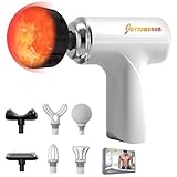 Massage Gun with Heat – Powerful Deep Tissue Massager, Handheld Mini Massage Gun for Full-Body Muscle Relief, Adjustable Speeds for Pain Relief & Recovery, Portable Muscle Massager for Home,Travel,