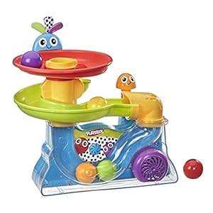 Playskool Busy Ball-ballenbaan, speelgoed met 5 ballen voor baby’s vanaf 9 maanden (exclusief bij Amazon)