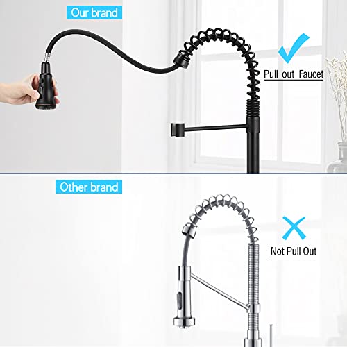 Soka Kitchen Faucet Oil Rubbed Bronze Commercial Kitchen Sink Faucet With Pull Down Sprayer Kitchen Faucet Bronze With Deck Plate Single Handle Modern Rv Kitchen Faucet Orb, 3 Function Laundry Faucet #TOP5