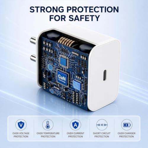 Image of AILKIN 20W iPhone 15 /16 /17 Compatible USB C to C Fast Charger with Type C Cable, PD Fast Charging Adapter for iPhone 17 /16 /15 Series, iPad Air, iPad Pro & Mini & Other USB-C Devices
