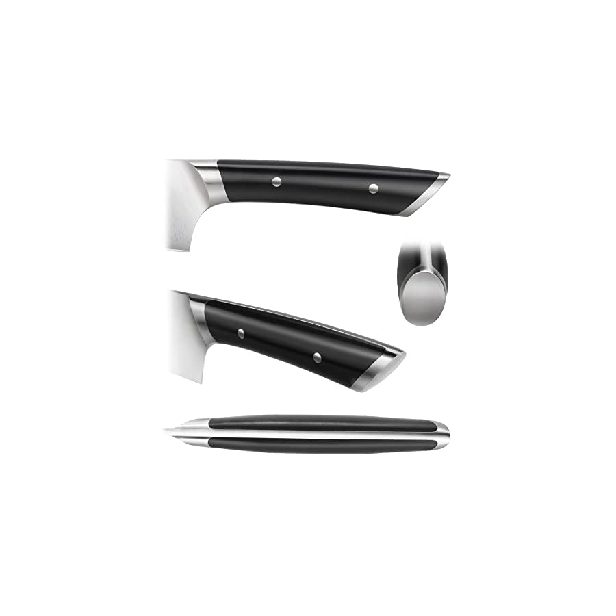 Cangshan HELENA Series German Steel Forged Cleaver Knife Block Set (7-Piece, Black)