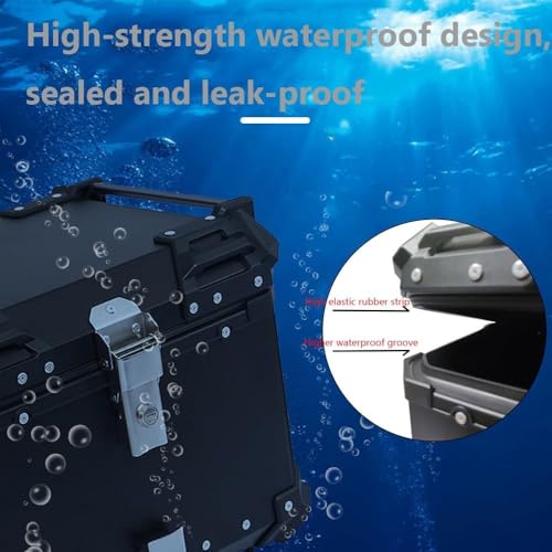 ZLC Mala de motocicleta Top Case 28L 36L 45L 55L 65L 80L 100L Moto Scooter Tour Caixa traseira de ar