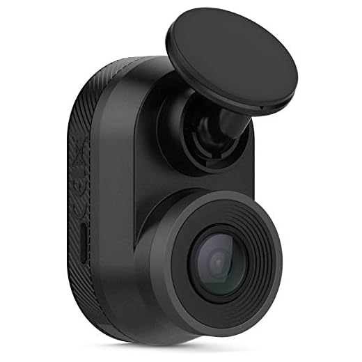 Garmin 010-02062-00 Dash Cam Mini, Car Key-Sized Dash Cam, 140-Degree Wide-Angle Lens, Captures 1080P HD Footage, Very Compact with Automatic Incident Detection and Recording