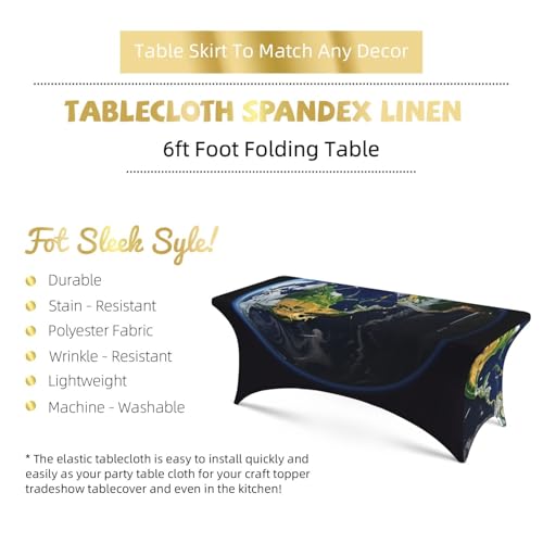 Housse de table extensible élasthanne lavable et infroissable 1,8m