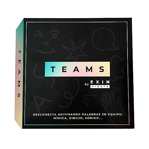 Imagen de E X I N Teams Juego de Mesa Cartas Mímica 4-20 Jugadores 180 Cartas Dobles 5 Rondas par Adivinar el Máximo de Palabras Gestos