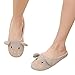 bestfur Women's Cute Soft Sole Cozy Cotton House Slippers, 6-7.5, Mouse