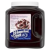 J Hungerford Smith Sliced Strawberry Topping, 118 oz Jug, 3 Pack