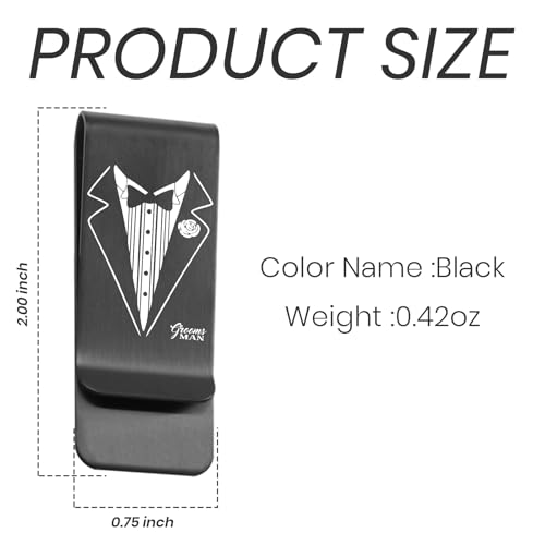 Secure Aluminum Money Clip: Men's Slim Wallet Replacement, Blocks Electronic Pickpocketing3