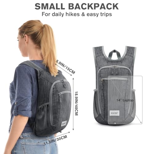 Image of G4Free 10L /15L Hiking Backpack Lightweight Packable Hiking Daypack Small Travel Outdoor Foldable Shoulder Bag