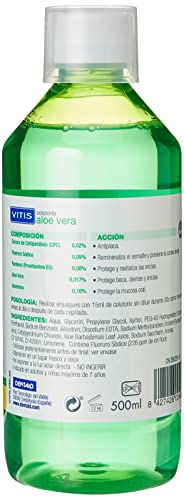 VITIS COLUT Aloe Vera SA 500 idéal après le brossage des dents du soir