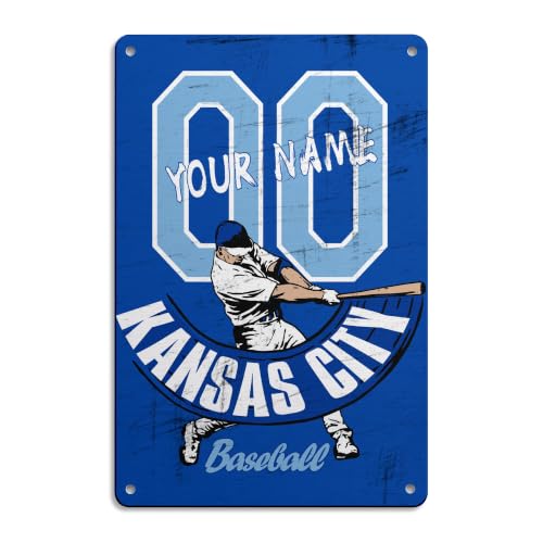 Image of ANTKING Kansas C Metal Sign Custom Sign Decor for Men Youth Boy Gifts