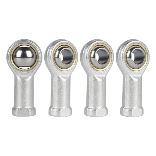 EFUTURETIME 4PCS Rótula M10, Cojinete de Extremos de Varilla con Rosca Derecha de Acero para Rodamientos, Rodamiento de Rotula SI108T/KM(PT) para Diversos Dispositivos Mecánicos