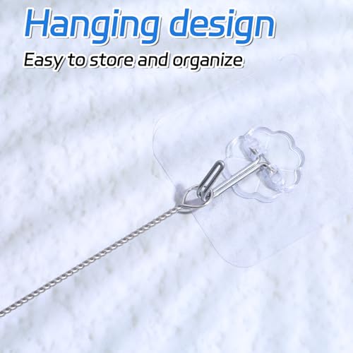 Image of Giantree 10 Pcs Straw Cleaner Brush, 11.8 Inch Extra Long Straw Cleaner Brush, Reusable Stainless Steel Handle Nylon Bristles Straws Cleaning Brushes for Cleaning Cup Straws Bottles Coffee Makers