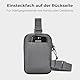 Johnny Urban Brusttasche Herren & Damen Grau - Arthur - Sling Bag mit verstellbarem Gurt für Freizeit, Festival, Urlaub - Umhängetasche mit Platz für Handy, Schlüssel, Geldbörse