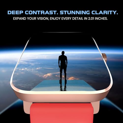 Image of GameSir H9 Smartwatch - Big Display | Bluetooth Calling | Heart Rate & SpO2 Monitor | 100+ Sports Modes | Long Battery | IP68 Waterproof | TFT Display | Design for Men & Women (Red)