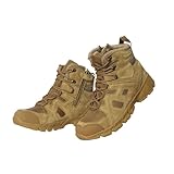 Wygwlg Men's Side Zipper Non-slip Lace up Military...