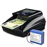 Detector de billetes falsos compatible con 2 divisas: EUR y USD