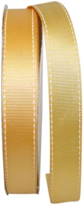 Reliant Ribbon - 25133-065-03K Grosgrain Saddle Stitch Ribbon, 5/8 Inch X 50 Yards, Red