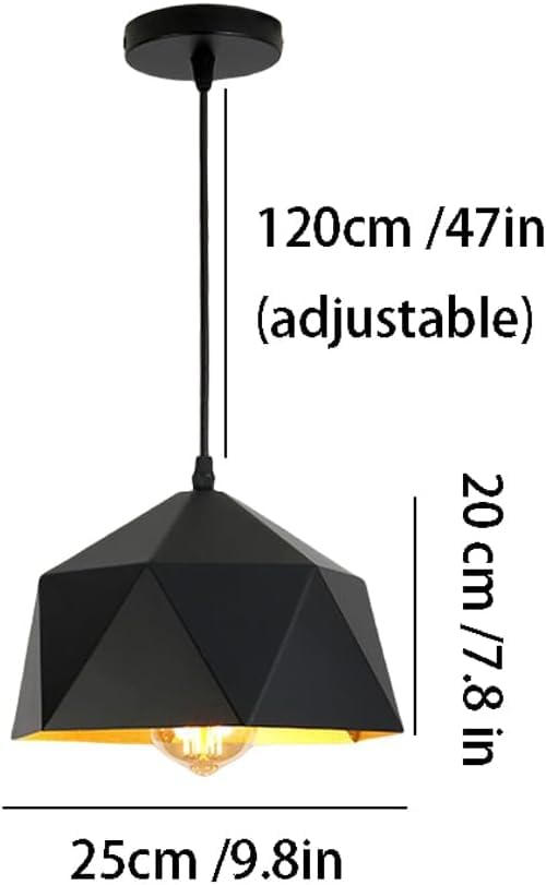 Lámpara de techo vintage industrial para islas de cocina y espacios modernos 7