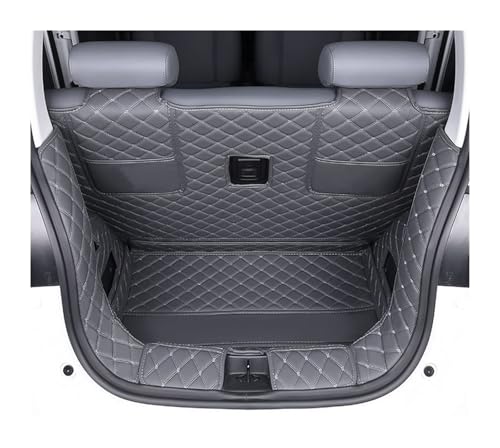 Tapis de coffre pour Leapmotor T03 en cuir intégral gris 2024 2025
