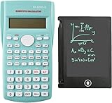 que marca de calculadora cientifica me recomiendan Calculadora Scienticfic con tableta de escritura LCD: Viene con una tableta de escritura de 4,4 pulgadas y un bolígrafo, que le permite tomar notas mientras calcula. Puede pulsar el botón de borrado para borrar las notas y repetir la escritura.