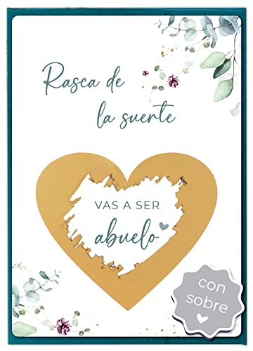 Image of Joli Coon Tarjeta de rascar Vas a ser abuelo con sobre - Anunciar embarazo abuelo
