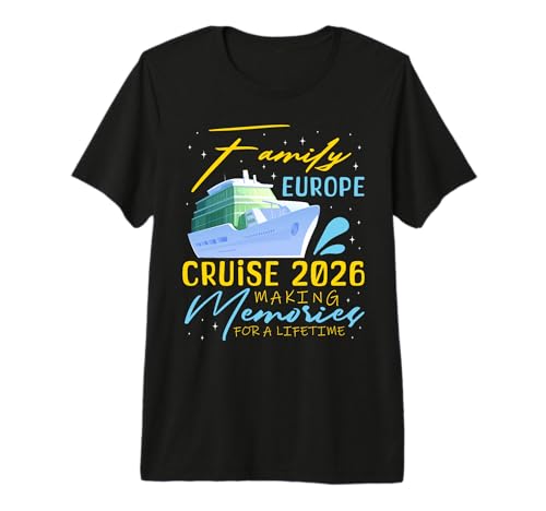 Family Europe Cruise Trip 2026 Making Memories Vacation Premium Tri-Blend T-Shirt