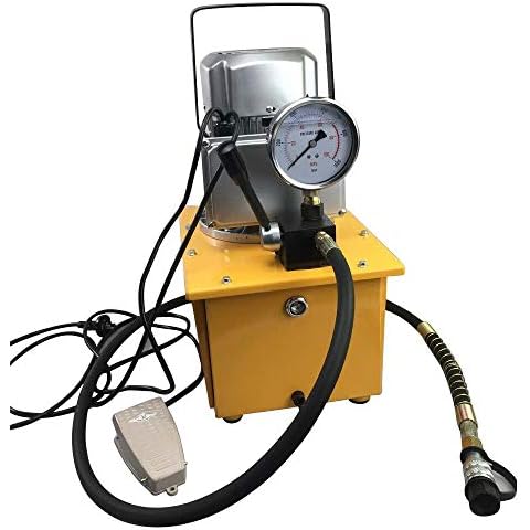 YIYIBY Hydraulikpumpe 10000PSI Elektrische Elektrohydraulikpumpe 70MPA 750W Hydraulikaggregat Mit Manuelle Ventil Cover