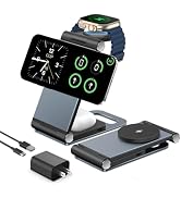 JOYYTECH 3in1 充電器 ワイヤレス充電 マグセーフ充電器 「24W QC3.0 PSE認証済アダプター付属」apple watch 充電器 iPhone15/14/13/12/App...