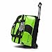 Pyramid Path Deluxe Double Roller Bowling Bag (Black/Lime Green)