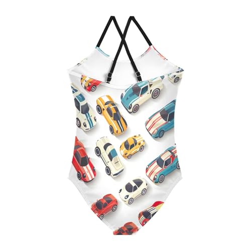 Cute Cartoon Cars White Swimsuit Toddler Girl, Beach Bathing Suits Girls, Summer Swimsuits Girls2