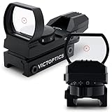 VictOptics Red Dot Aimpoint Airsoft Visier mit 21mm Picatinny Montage & 4 taktischen Absehen in rot und grün - Leuchtpunktvisier Rotpunktvisier red dot Visier für Softair Gewehr Pistole und Armbrust