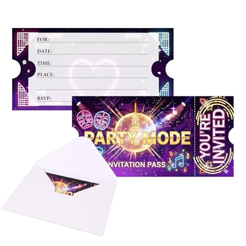20pcs Kpop Theme Birthday Invitations Cards Kpop Theme Birthday Decorations