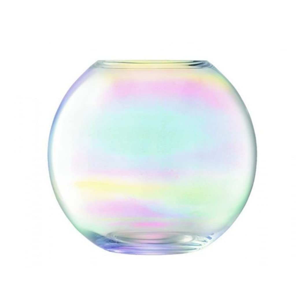 Ngdfgr As Known Vase Rainbow Glass Vase,Simple Vases Can Hold Water Home Decor Living Room Centerpiece,Gradient Rainbow Transparent Minimalism (7.1),7.1