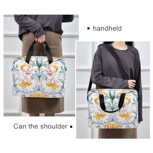 Funda para portátil con patrón floral amarillo ALAZA 13-15.6 pulg miniatura 2