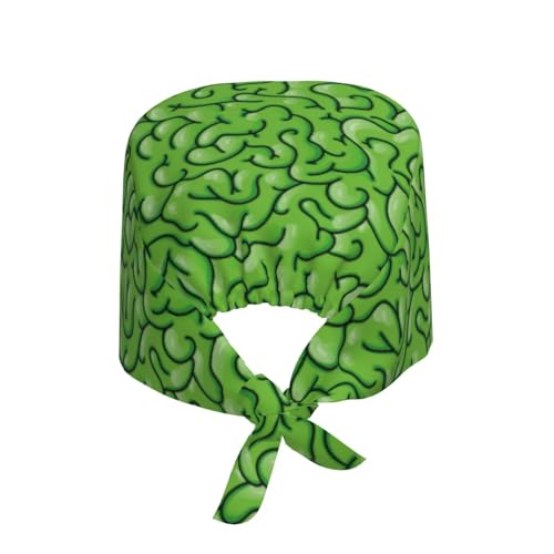 Image of Working Cap Scrub Cap with Sweatband Adjustable Unisex Women Tie Back Hat Nurse Surgical Caps