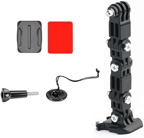2-Pack Cycling Helmet Adhesive Multi-Joint Arm Fixed Mount Set for Action Cameras