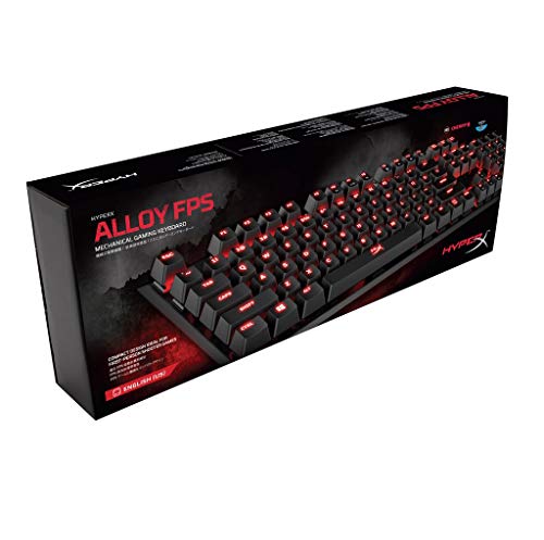 Teclado Gamer, HyperX, Alloy FPS Cherry MX Redv, HX-KB1RD1-NA/A4, Preto, US Layout
