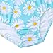 Dolxico Girls Swimsuit One Piece Bathing Suit Fashion Beach Pool Swim Suit 9-10 Cute Kids Swimwear Summer Swimming Suit for Little Girls, White Daisy, Size 10