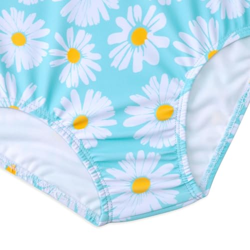 Image of Girls Swimsuit One Piece Bathing Suit with Adjustable Straps Cute Little Kids Swimming Suits Beach Swimwear 4T-12