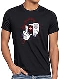 Freestyle Tee Men's T-Shirt Alucard Hand Hellsing Anime Manga Japan, D1, Large