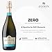 Zonin Zero - Premium Non-Alcoholic Italian Prosecco Alternative - Alcohol Free Sparkling White Wine - 750ml, 0.05% ABV