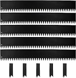 Belinova 5 Pack - 40'' L x 6'' H Steel Landscape Edging Border Edging for Landscaping Metal Garden Edging Lawn Edging No dig Hammer in Edging for Gravel Yard Pathway(16.7FT Total Length)