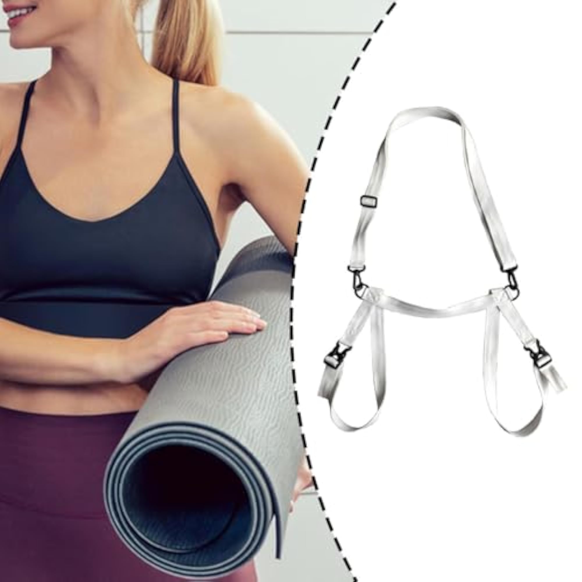 Adjustable Picnic Blanket Carry Strap for Camping & Gym